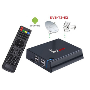 KII Pro Amlogic S905 Quad-core dvb-s2 dvb-t2 twin tuner free to air internet receiver 2G/16G 4K UHD dual band wifi streaming box