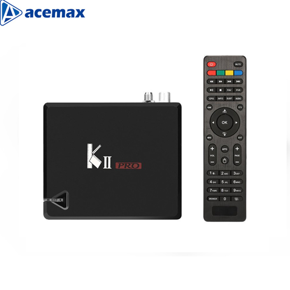 KII Pro Amlogic S905 Quad-core dvb-s2 dvb-t2 twin tuner free to air internet receiver 2G/16G 4K UHD dual band wifi streaming box