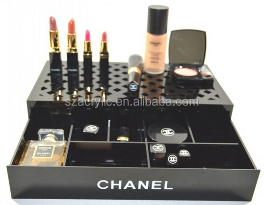 custom acrylic cosmetics makeup display /stand