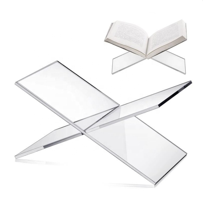 Clear Acrylic Open Book Display Stand Acrylic Reading Book Holder