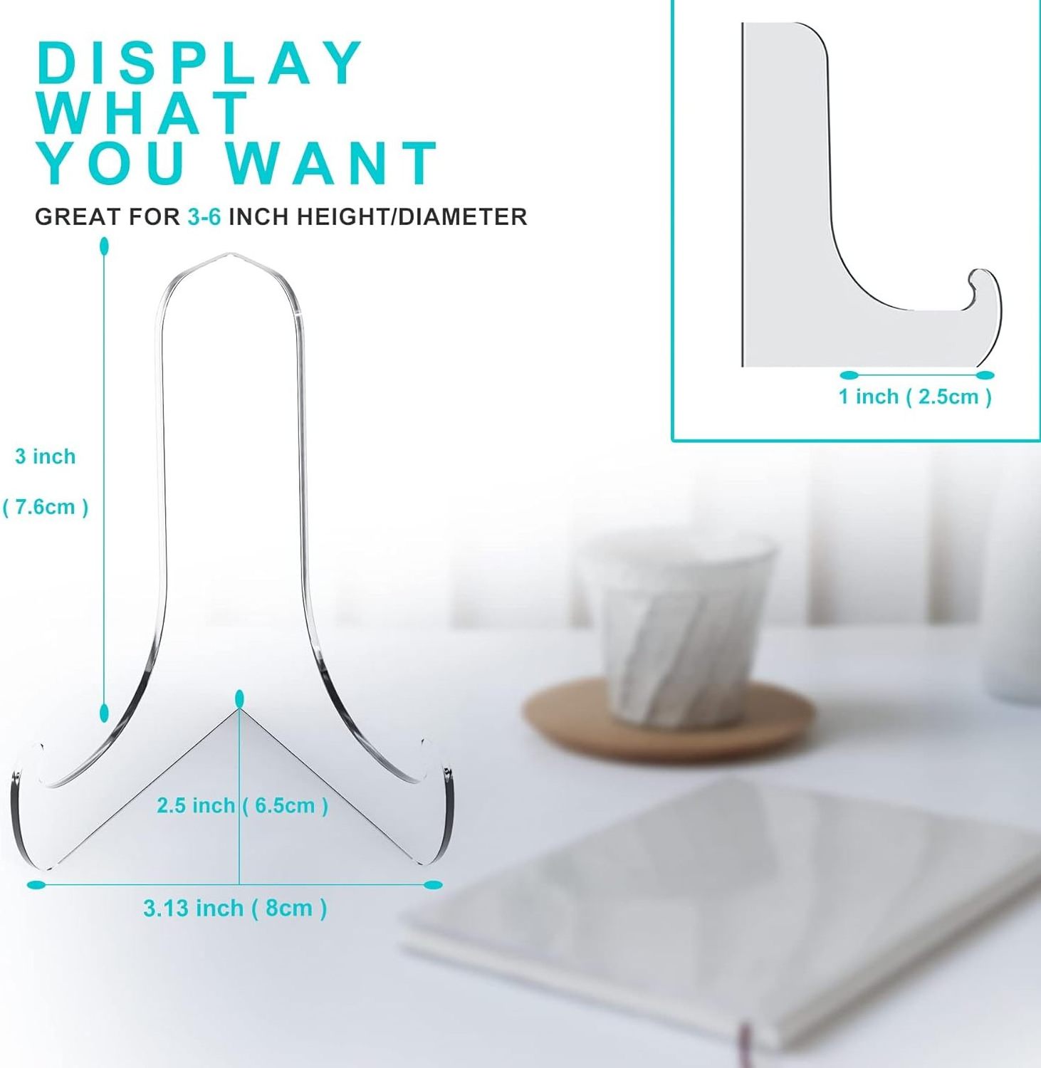 Transparent acrylic easel card display rack acrylic stand display coin rack sports card capsule rack