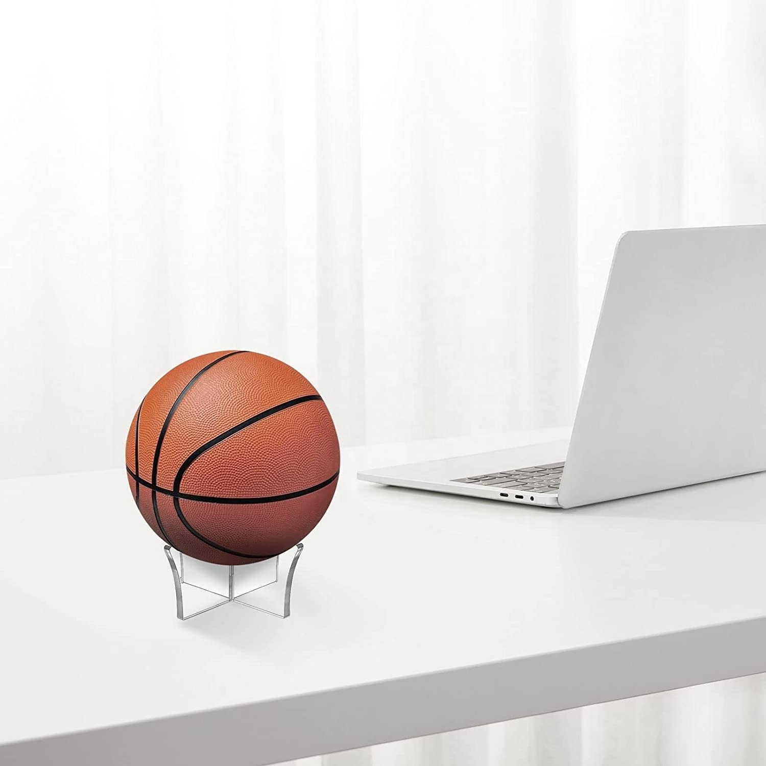 Acrylic Ball Stand Holder, Ball Display Stand For Football Basketball Soccer Ball Holder