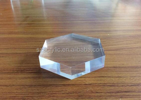 transparent acrylic solid display cube/logo block