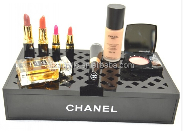 custom acrylic cosmetics makeup display /stand