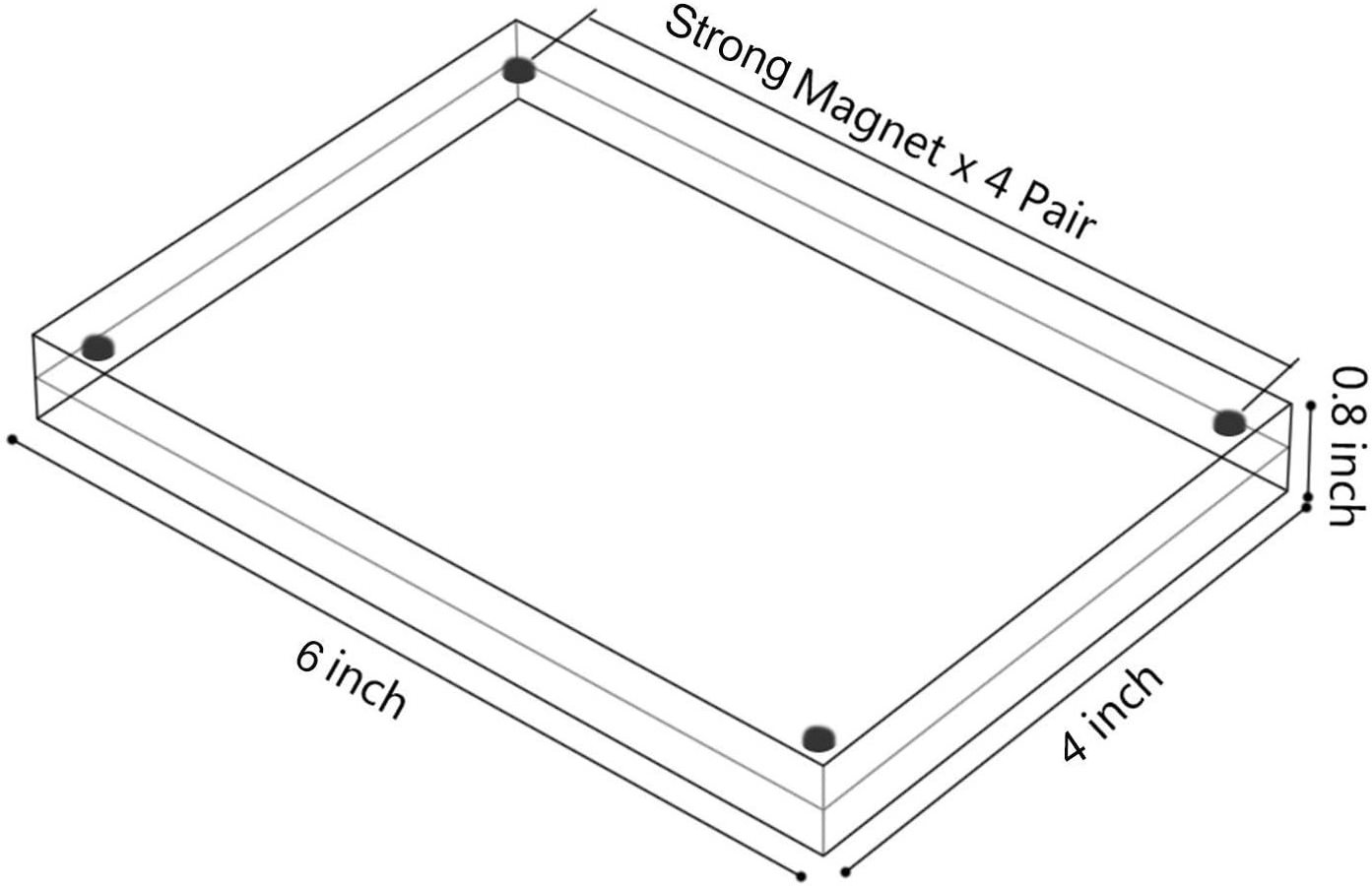 Acrylic Picture Frames Acrylic Magnetic Clear Photo Frame Wholesale 4x6