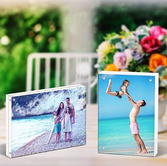 5x7 inch clear acrylic magnetic photo frames for home decorate