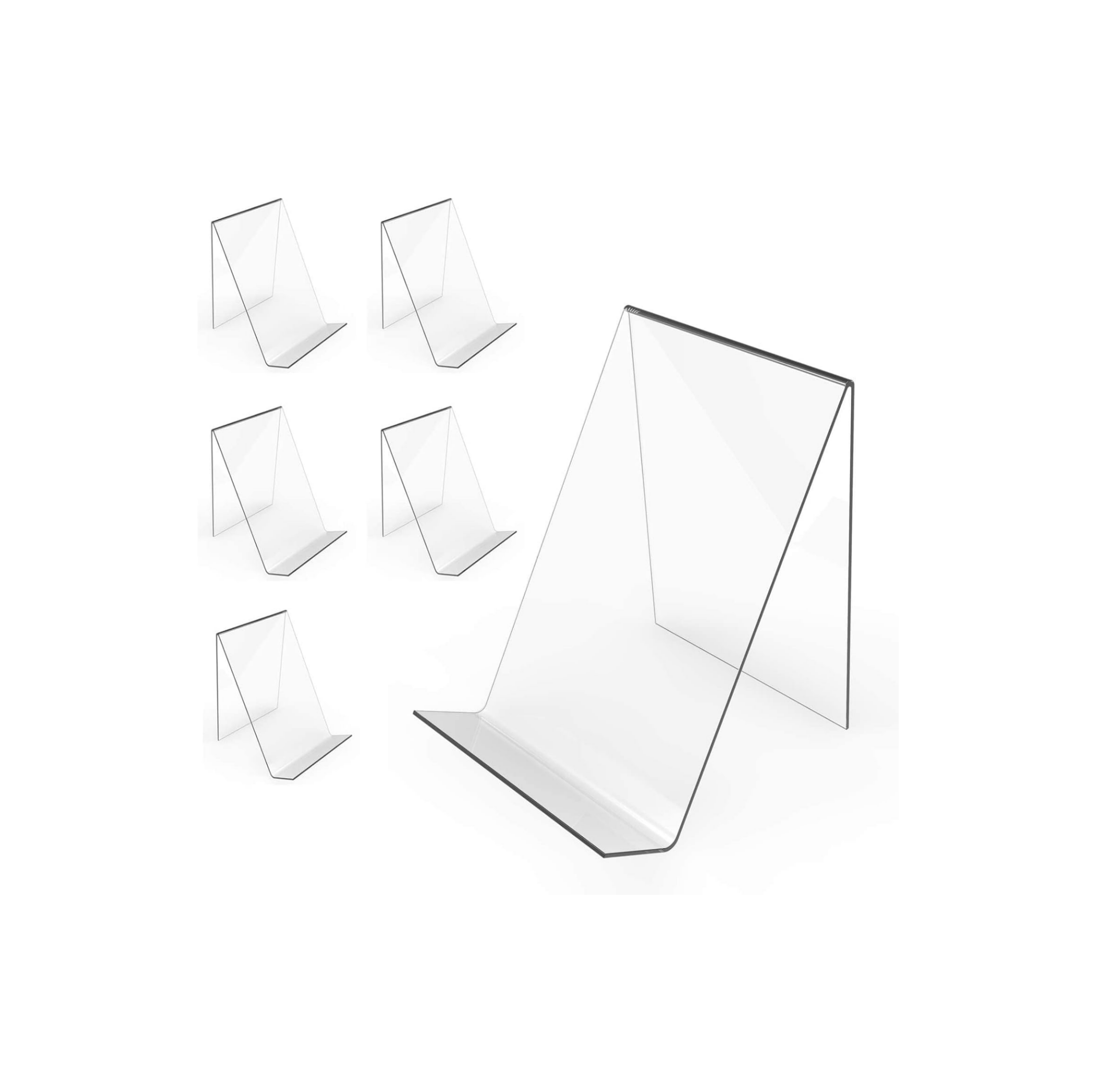 Acrylic bookshelf transparent easel board is used to display books music tables and art desktop displays