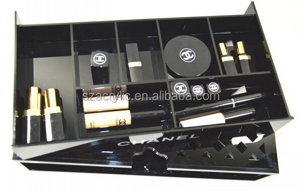 custom acrylic cosmetics makeup display /stand