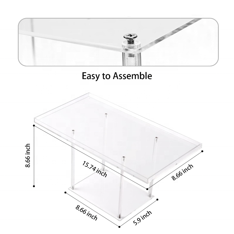 Acrylic Dessert Display Riser Serving Tray Cupcake Stand Display For Wedding Party