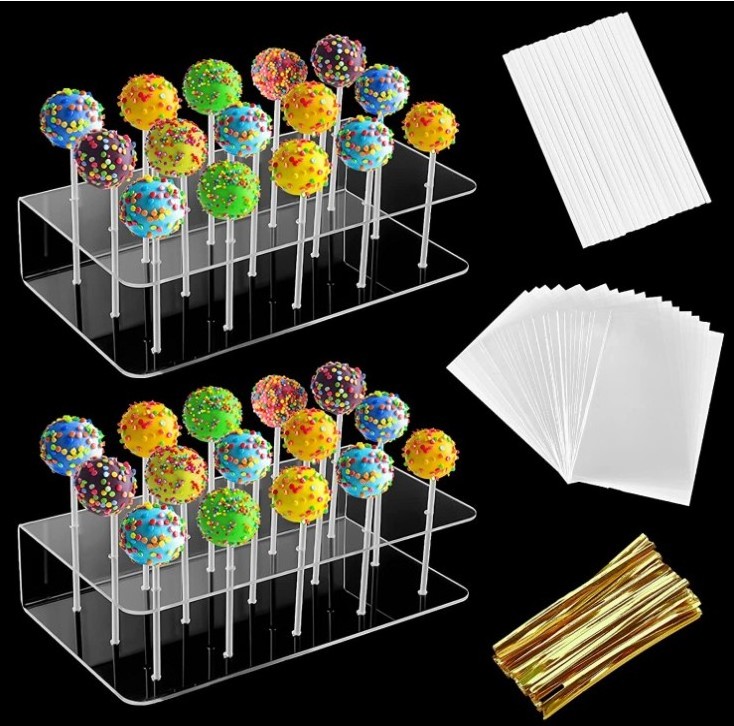 Acrylic Cake Pop Display Stand Holder Lollipop Display Rack