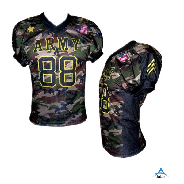 Professional Custom Design American Football Uniforms, Flag Football Jersey Camo with Custom Designs