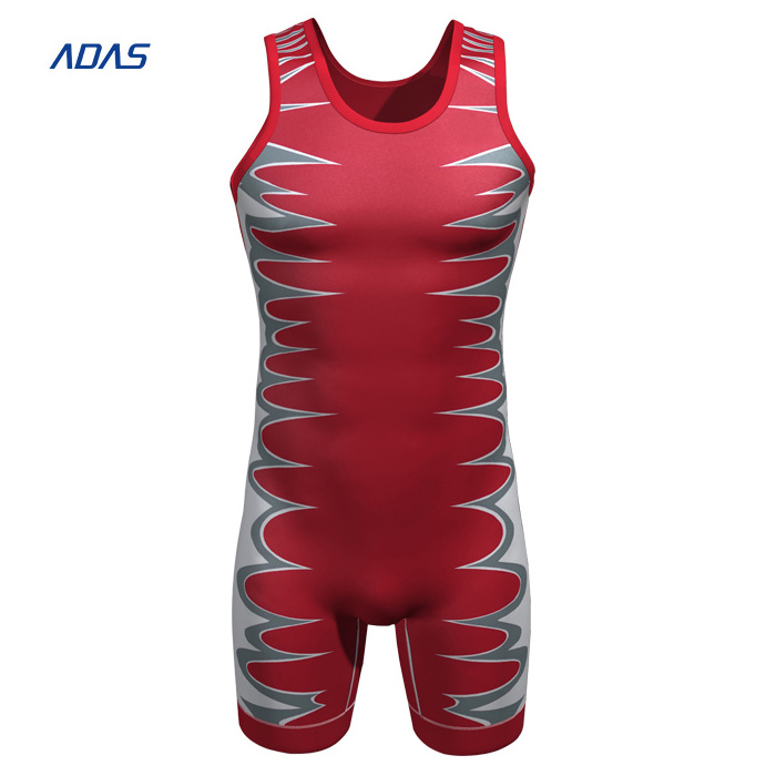 Wholesale Oem Top Selling Low Cut Custom Digital Print 5Xl Wrestling Singlet For Man Woman Digital Printing Polyester Customized