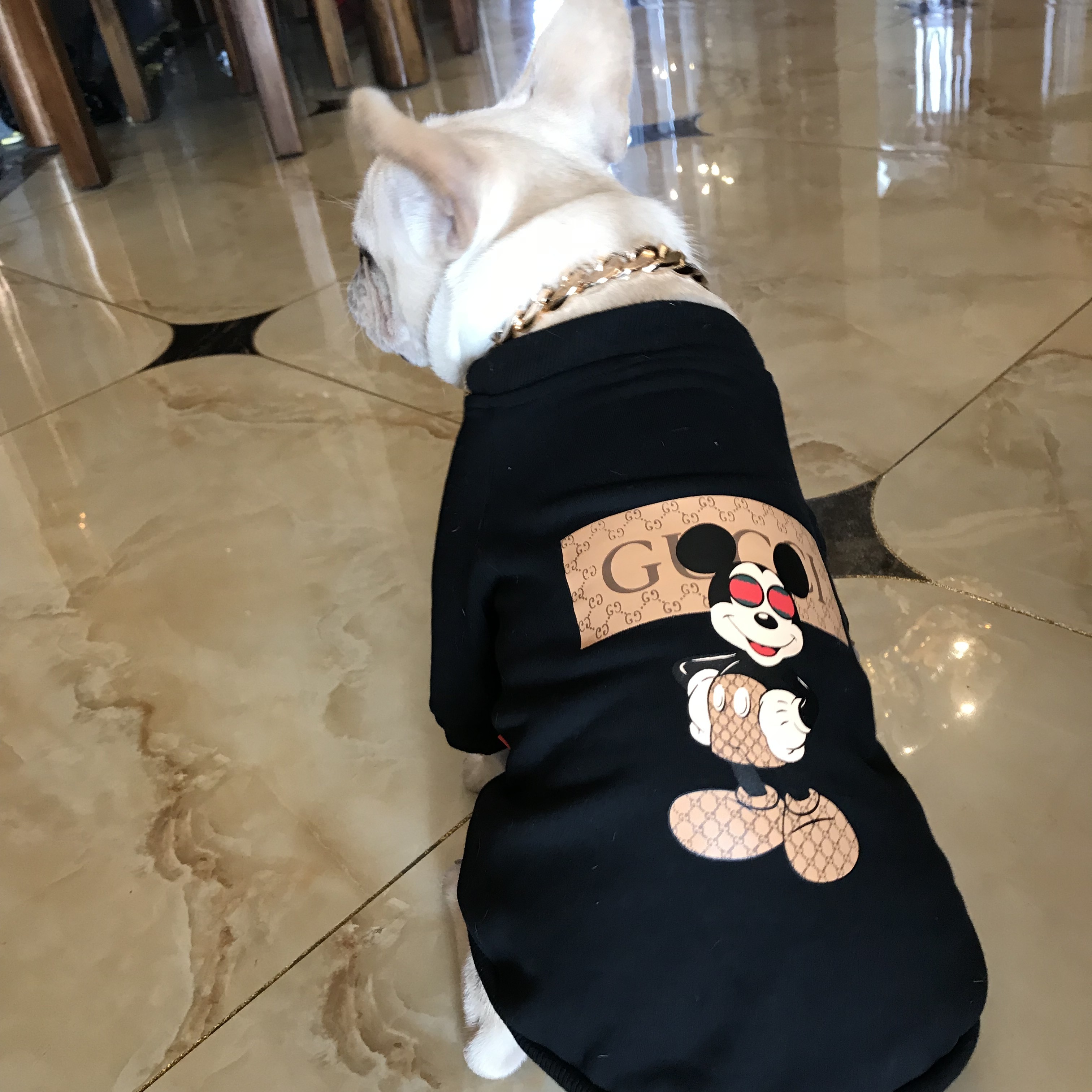 Hot Selling Luxury Pet Cloth Mickey Mouse Classic Sweatshirt Fashion Pet Apparel Accessories Comfy Outwear Hoodies For All-sized