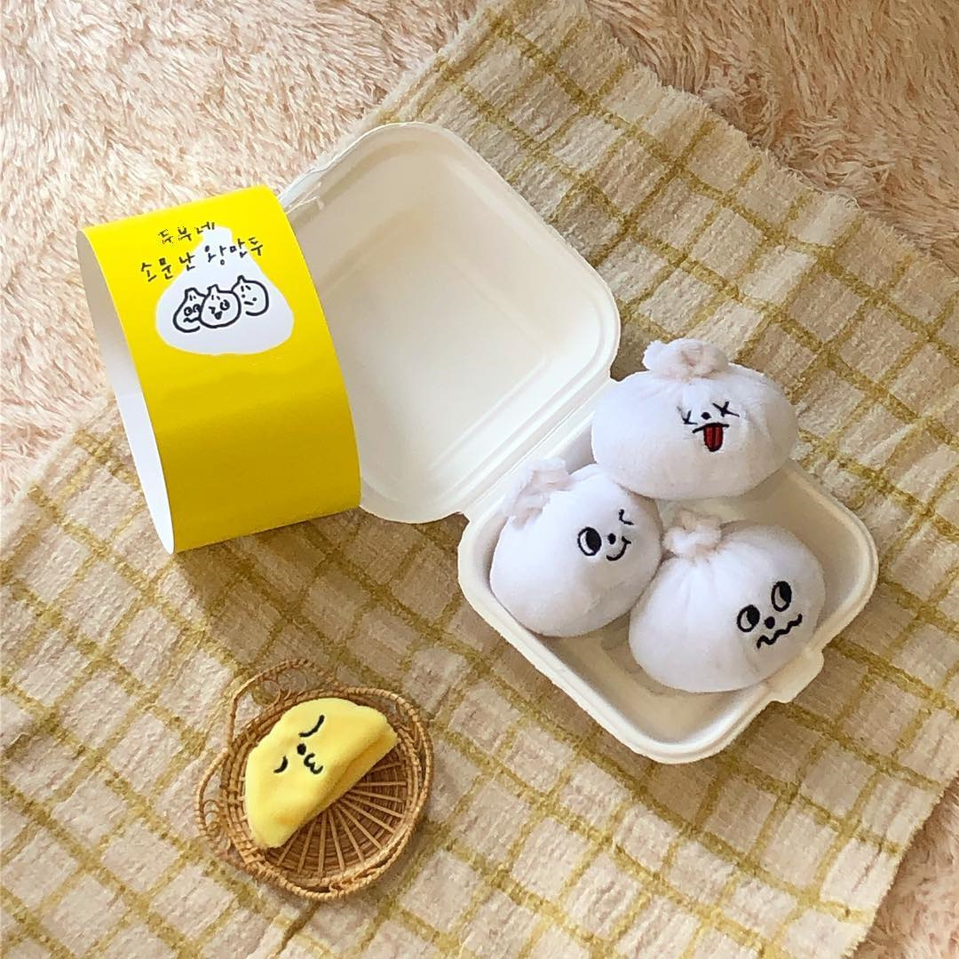 Hot Selling Luxury Pet Toy Soft Plush Durable Chew Toy Bento To-go Bun Kit Cute Squeaky Interactive Toy Indoor Training Tools