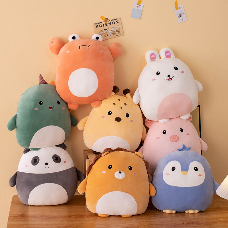 Customized Wholesale Home Decor Accessories Stuffed Animal Toys Cute Soft Animal Throw Pillow Plush Children Toys