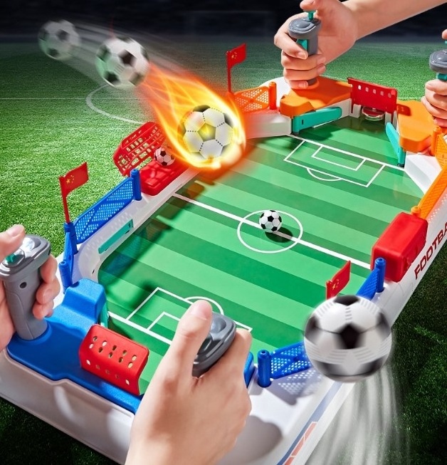 2024 Hot Sell Educational Plastic PK Table Soccer Board Kids' Hand Finger Football Game Packaged in Box for Play and Learning