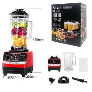 4500W Heavy Duty Commercial Grade  Ice Smoothies BPA Free 2L Jar Blender 6 Blades Mixer Juicer Fruit Food Processor