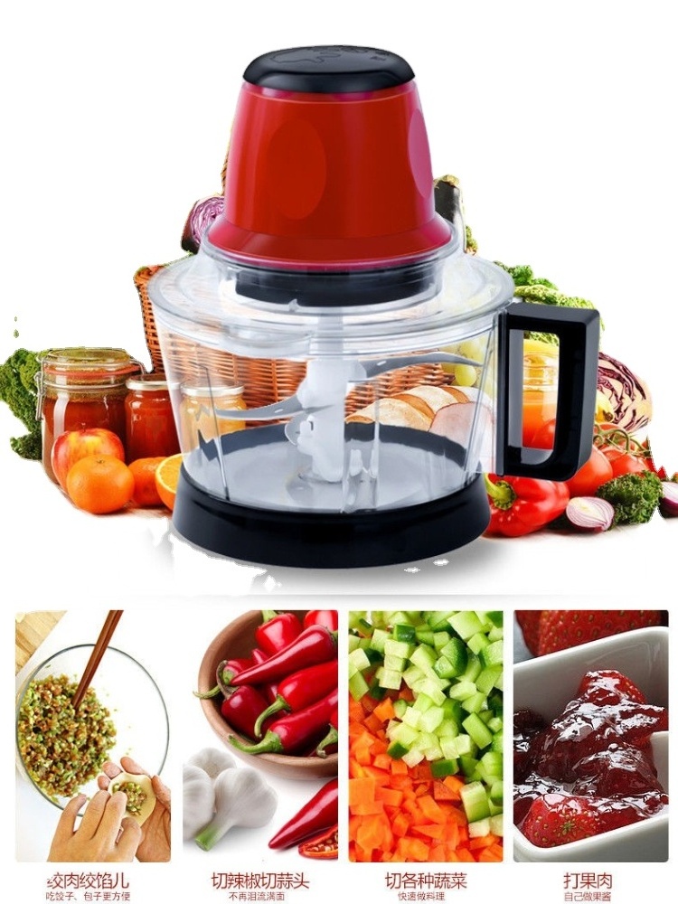 3L Big Capacity High quality 350W bowl Electric Vegetable Chopper Slicer Blender Food Processor electric grinder blender