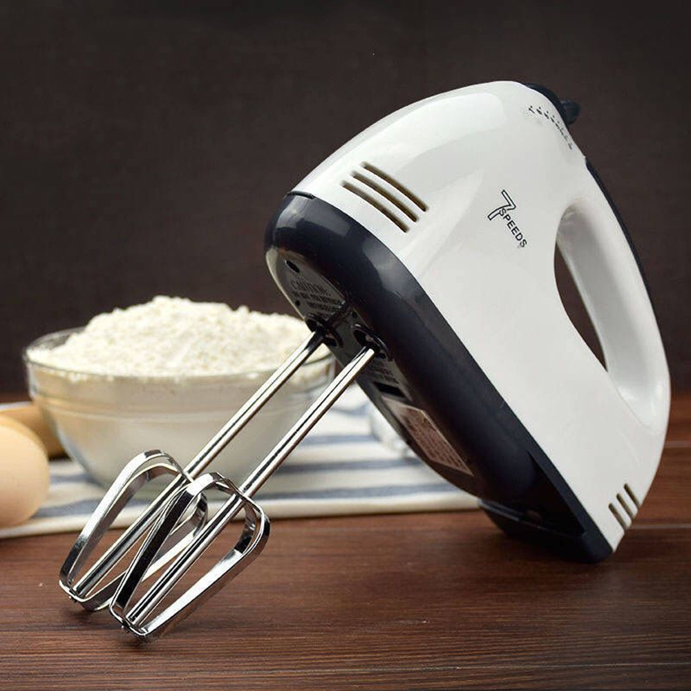 Handheld Mixer Egg Beater Automatic Cream Food Cake Baking Dough Mixer Multifunctional 7 Speed Mini Mixer Electric Food Blender