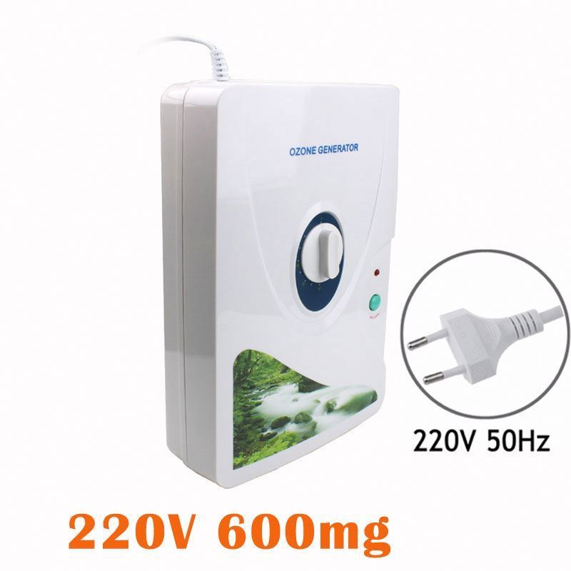 Portable 600mg ozone generator air purifier 110v 220v  Ozonizer Vegetable Fruit Washing Machine Fresh keeping Ozone Generator