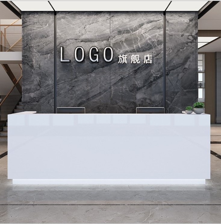 Custom Black Front Receptoinist Desk For Sale Modern Marble Ideas Small Circular Hotel Lobby Led  Black Reception Desk