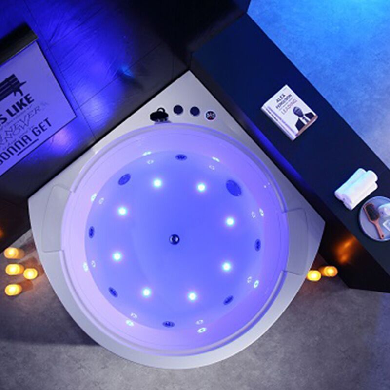 Factory Hot Sale Sexy Indoor Japanese Hydro Massage Air jet 2 Person Whirlpool Bathtub with Led Lights