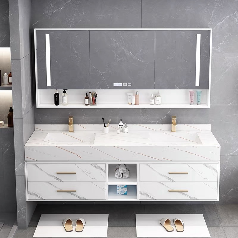 American style bathroom vanity sink wholesale with intelligent lights  mirror