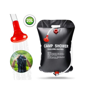 Custom 20L Portable Camping Shower 5 Gallons Heating Pipe Bag Solar Water Heater Outdoor Other Camping Gear