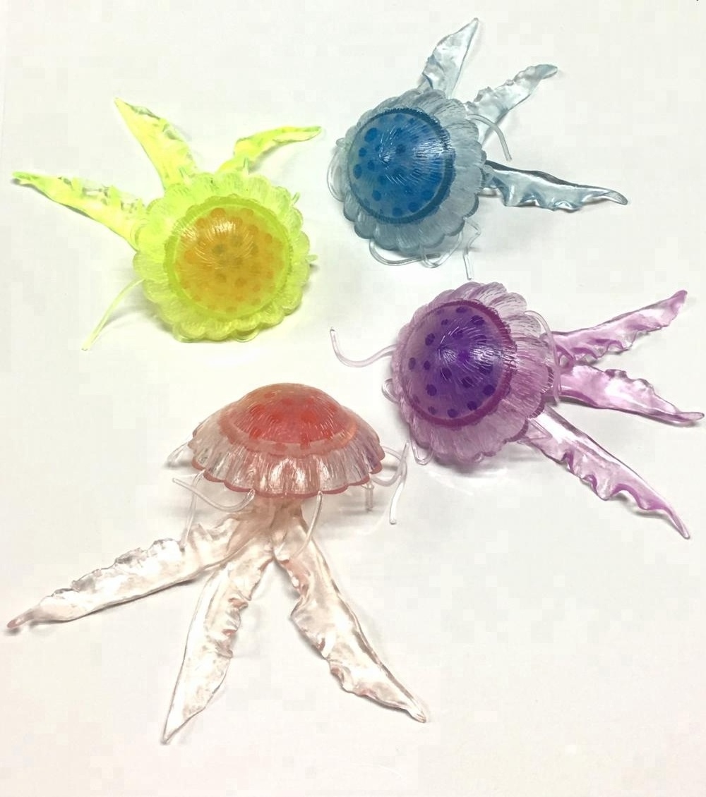 hot selling plastic sea animals jellyfish squishy toys