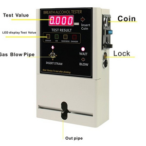 Wholesale cheap coin operated breathalyzer machine made in China