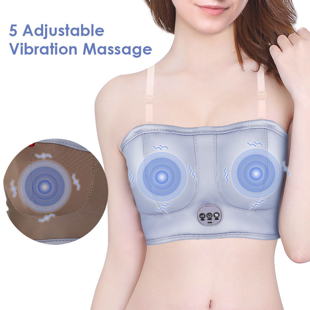 USB rechargeable wireless sexy EMS breast massager electric chest Enhancer Device