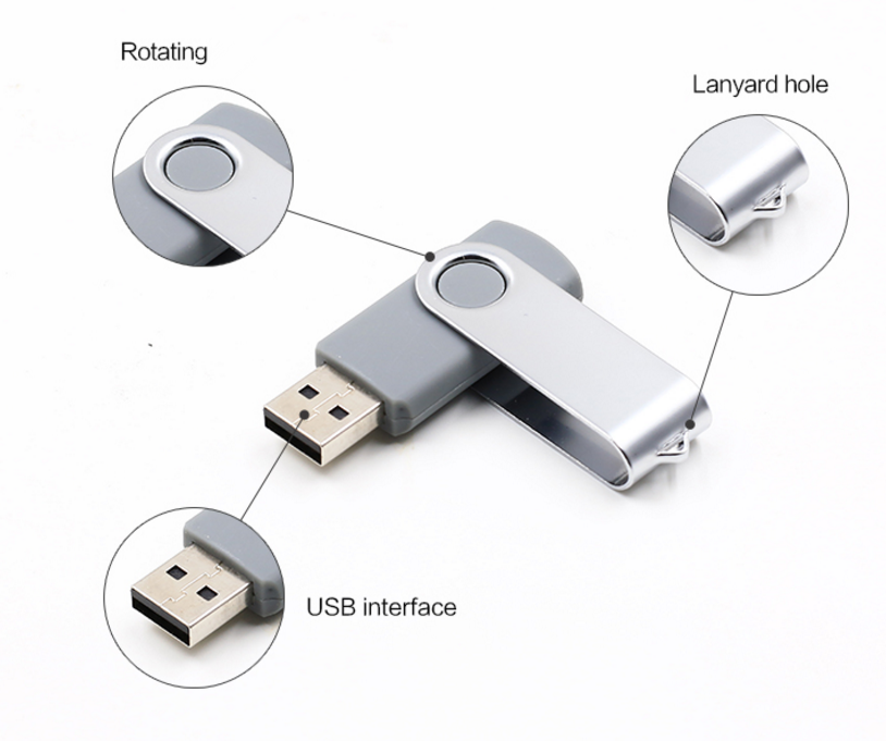 Promotional Gifts Swivel USB Flash Drives U Disk 1GB 2GB 4GB 6GB 8GB 16GB 32GB 64GB usb Pen Drives Plastic USB Flash Drive