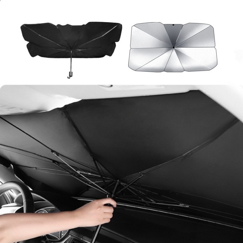 Car Front Window Umbrella Sunshade Foldable Car Windshield UV Block Coating Heat Insulation Protection Auto SUV Sun Shade Cover