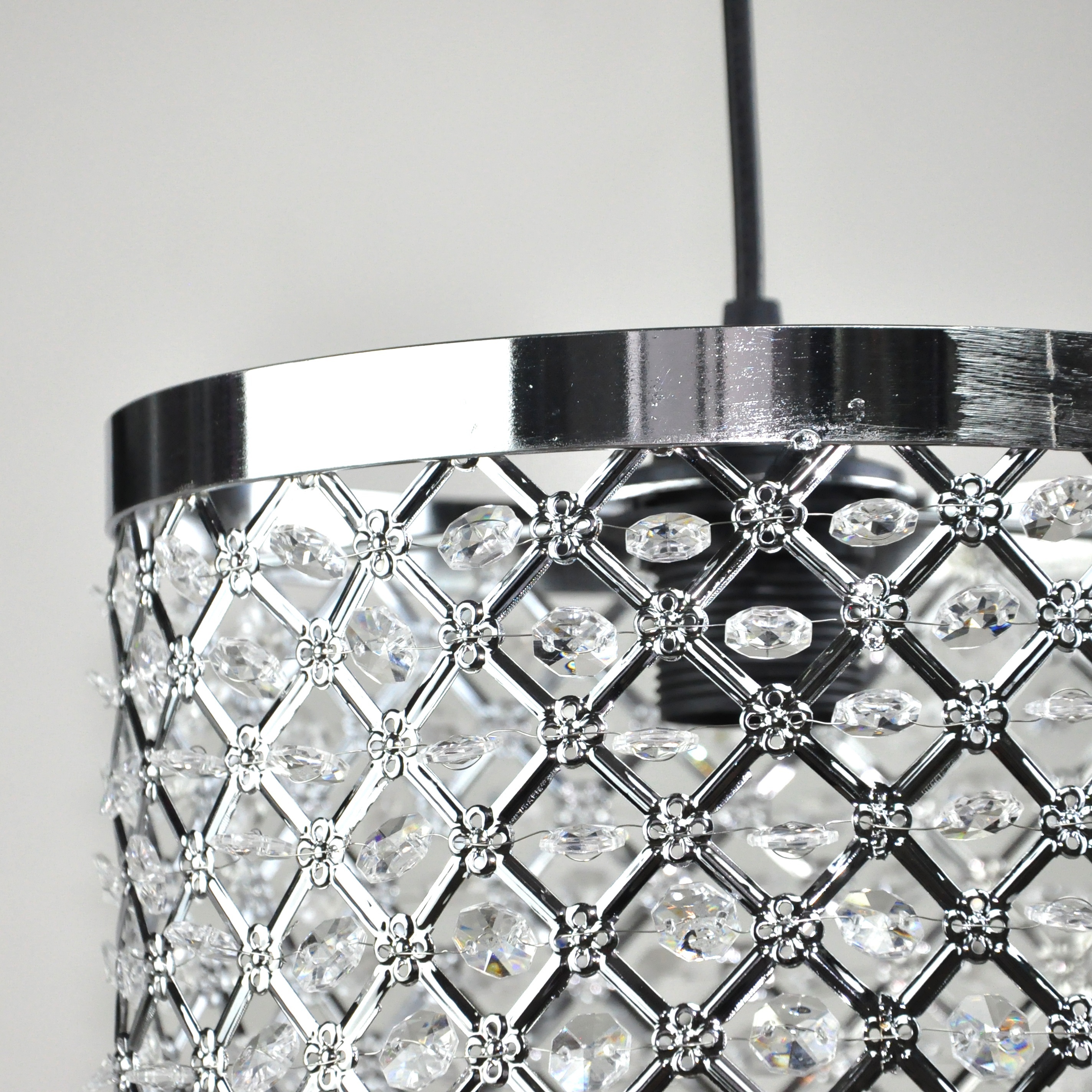 Modern crystal chandelier lampshade lighting covers  Sparkly Ceiling Pendant Light Shade