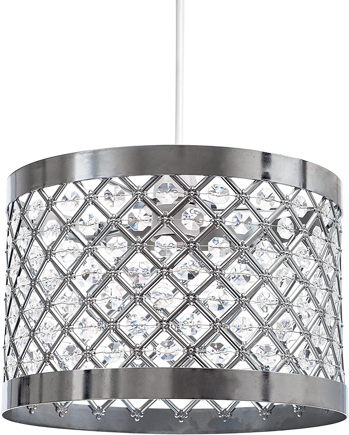 Modern crystal chandelier lampshade lighting covers  Sparkly Ceiling Pendant Light Shade