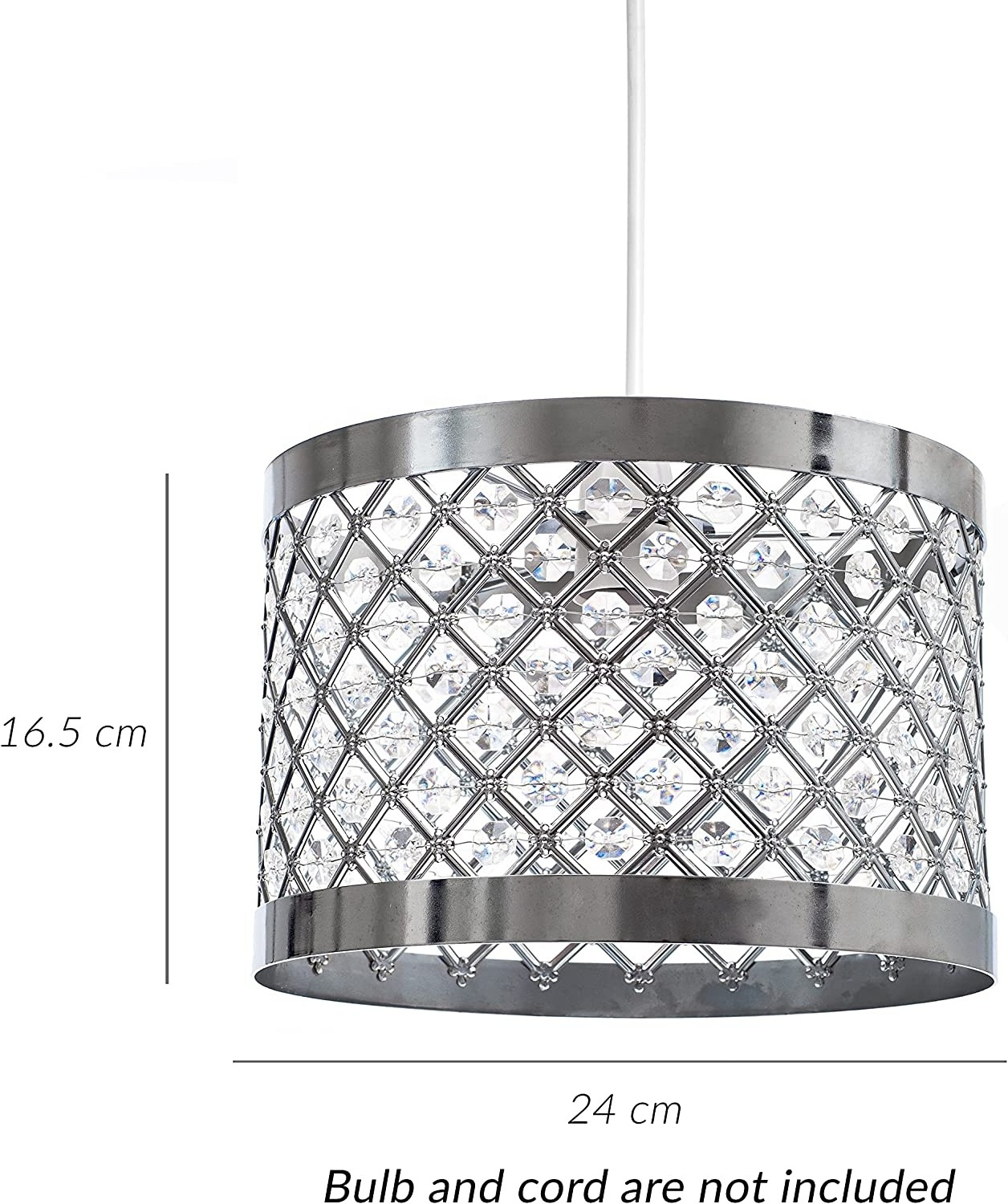 Modern crystal chandelier lampshade lighting covers  Sparkly Ceiling Pendant Light Shade