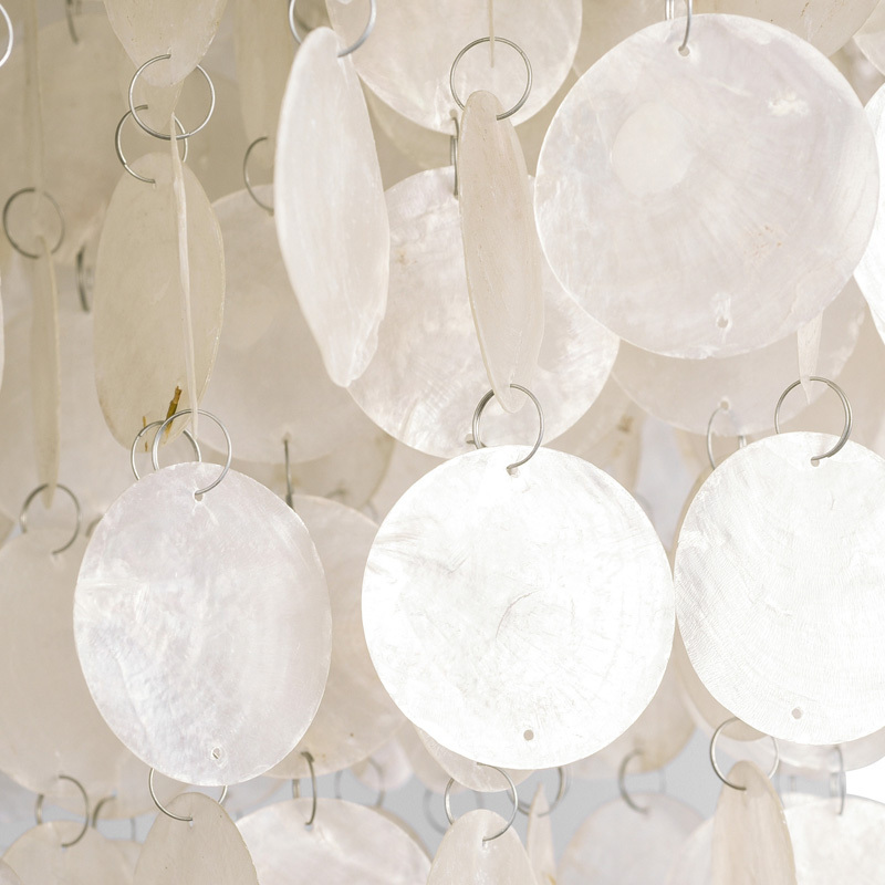 Home decor fashion  white capiz  seashell   chandelier