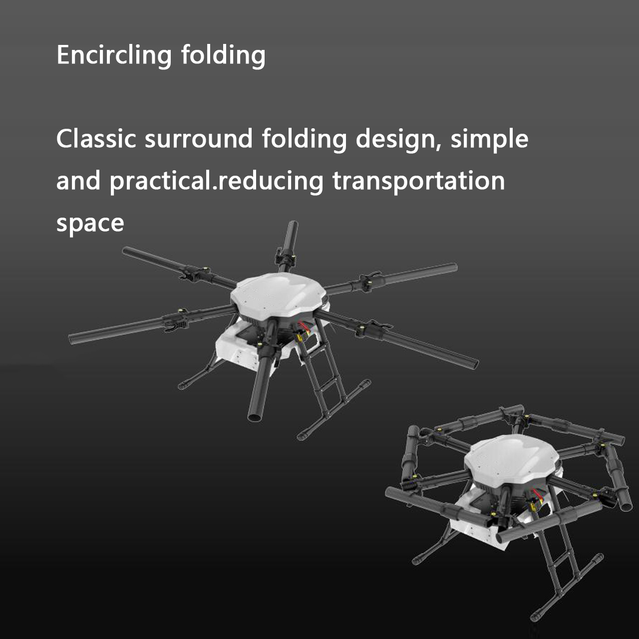 2024 New Professional Sprayer With Fumigation Foldable Uav Remote Control Agriculture Sprayer Agricultural Drone