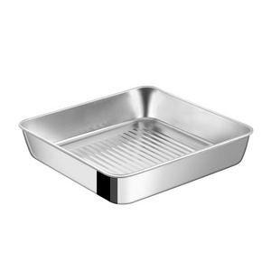 Wholesales Factory supply Stainless Steel Deep Roasting Pan Stainless Steel Oven Baking Tray