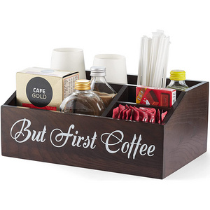 Wooden Coffee Bar Station Farmhouse Coffee Bar Station Accessories Wooden Coffee Station Organizer