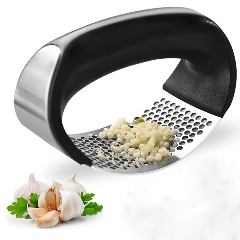 Wholesales Stainless Steel Garlic Press Manual Garlic Mincer Roller Slicer for Ginger Nuts Fruit Vegetable Tools