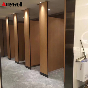 Amywell wear proof formica sheets toilet cubicles hpl used bathroom partitions