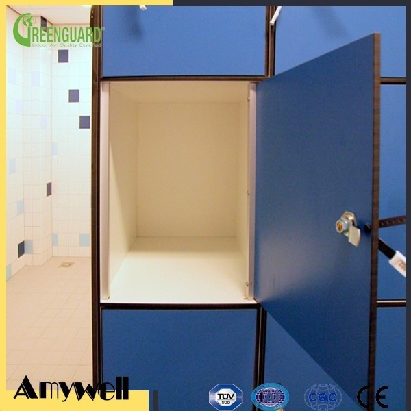 Amywell waterproof solid wooden color formica hpl school locker