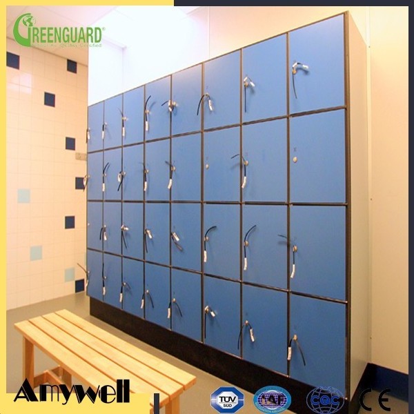 Amywell waterproof solid wooden color formica hpl school locker