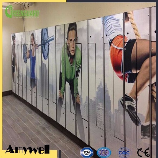 Amywell factory waterproof Phenolic compact HPL gym storage digital locker