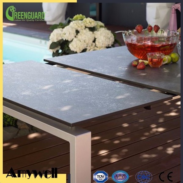 Amywell fire retardant hpl compact laminate dining table tops