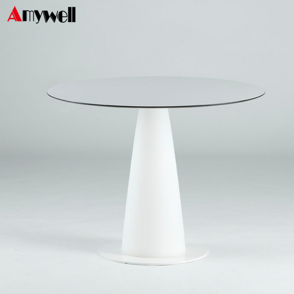 Amywell solid phenolic resin compact laminate HPL round table tops