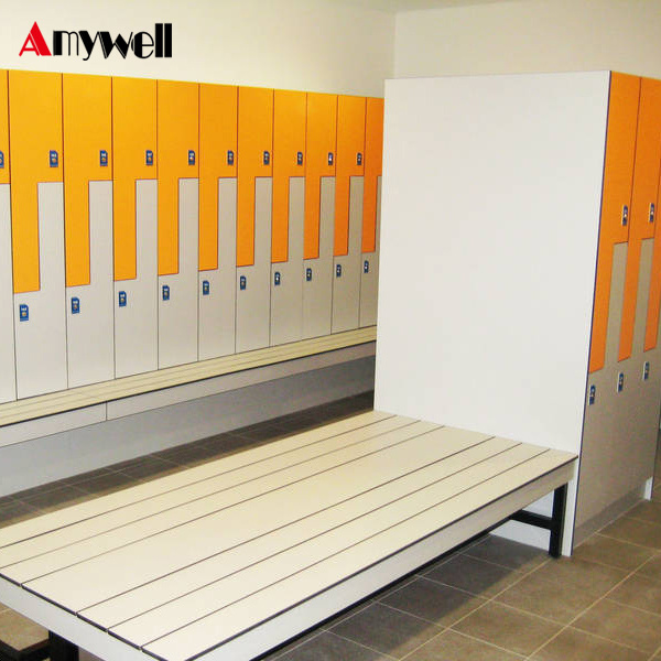 Amywell high density durable 6 door fire retardant compact hpl beach locker