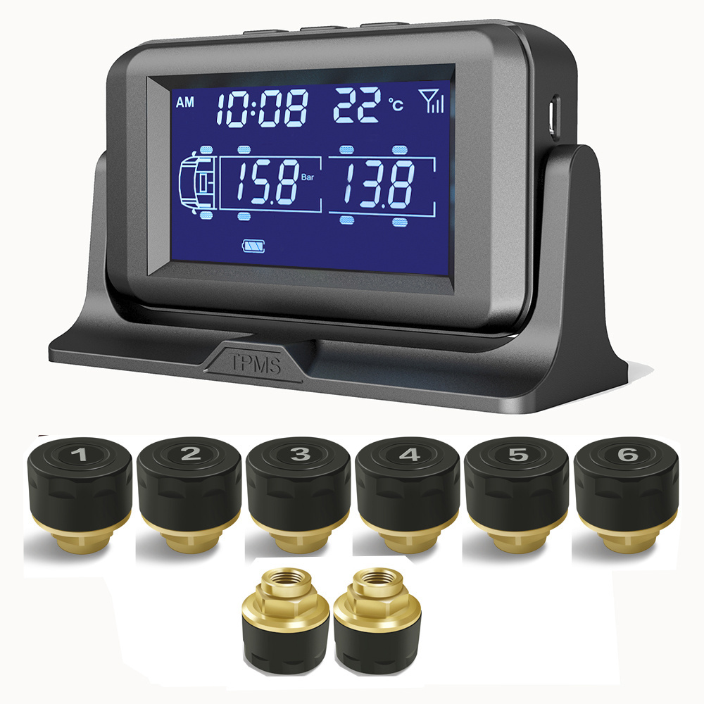 Truck TPMS Tire Pressure monitoring system for 6 to 24 tires 433.92Mhz