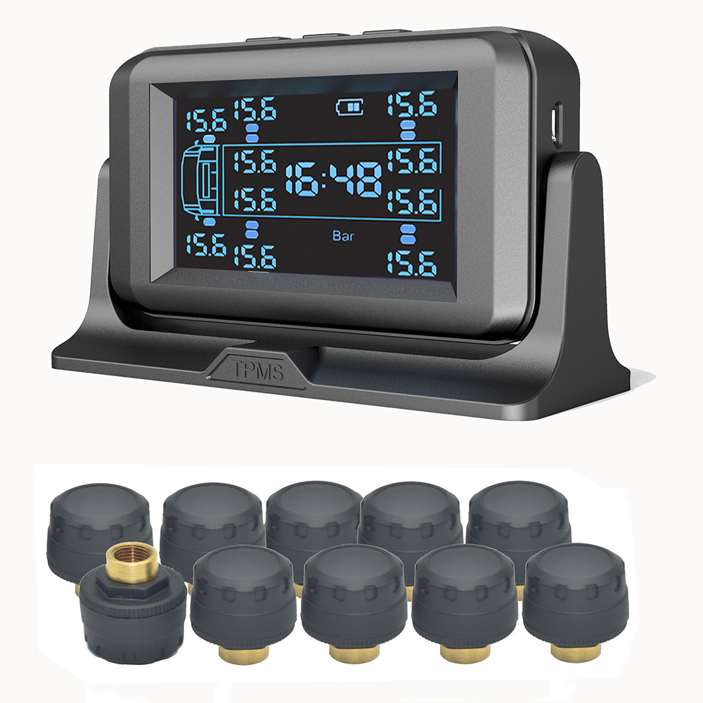 Truck TPMS Tire Pressure monitoring system for 6 to 24 tires 433.92Mhz